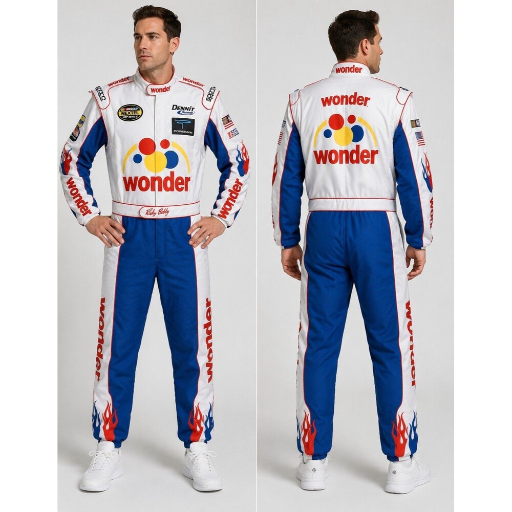 Talladega Nights Ricky Bobby Wonder Bread Racing Jumpsuit Costume Men's Medium